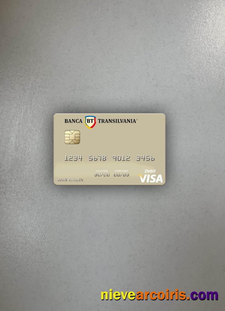 Romania Banca Transilvania visa debit card photolook